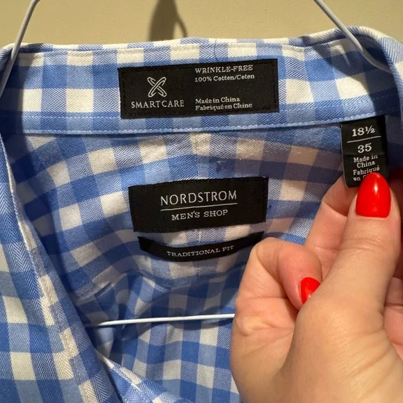 Nordstrom Shirts Nordstrom Blue And White Casual Button Down